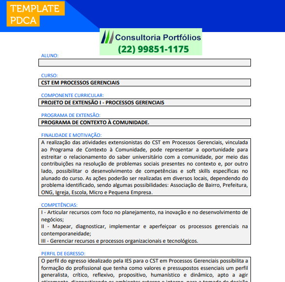 Projeto de ensino Letras - Portfólio EAD - Portfólioo EAD